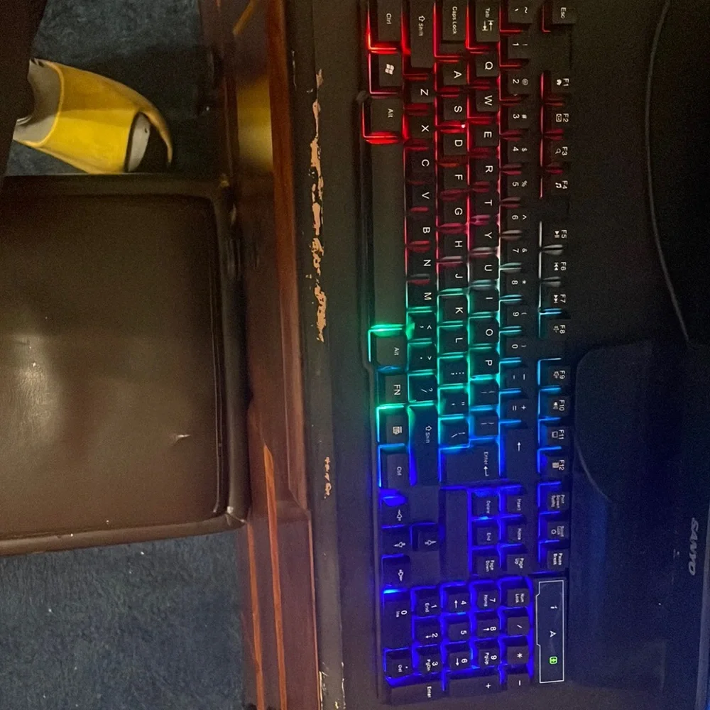 This here is a Brightly colored keyboard and mouse cashapp:$BANKINonTREY